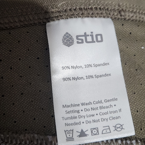 Stio OPR Shorts Knotty Pine Mountain Biking Olive Green Gorpcore 31 X 11.5 - Picture 8 of 15